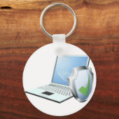 Computerbeveiligingsconcept Sleutelhanger (Voorkant)
