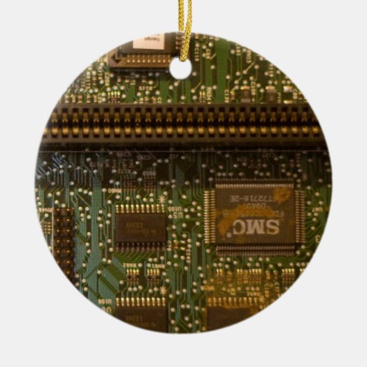 computerchip keramisch ornament (Voorkant)
