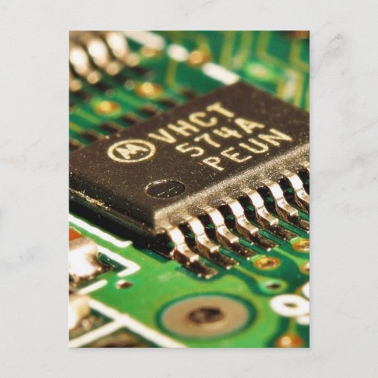 Computerchips Circuitboards Briefkaart (Voorkant)