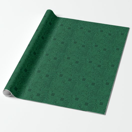 Computercircuit Cadeaupapier (Uitgerold)