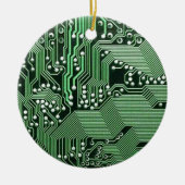 Computercircuit Keramisch Ornament (Voorkant)
