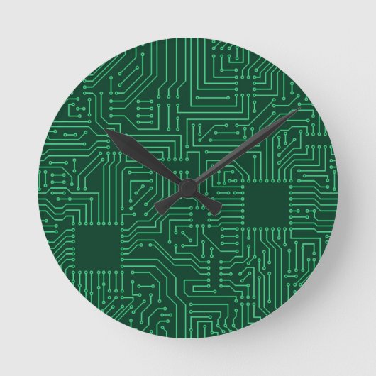 Computercircuit Ronde Klok (Voorkant)