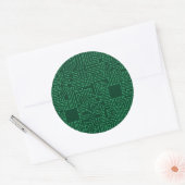 Computercircuit Ronde Sticker (Envelop)