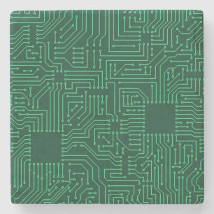 Computercircuit Stenen Onderzetter