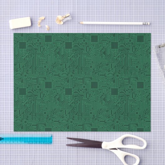 Computercircuit Tissuepapier (Craft)