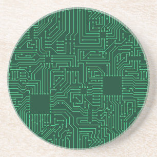 Computercircuit Zandsteen Onderzetter
