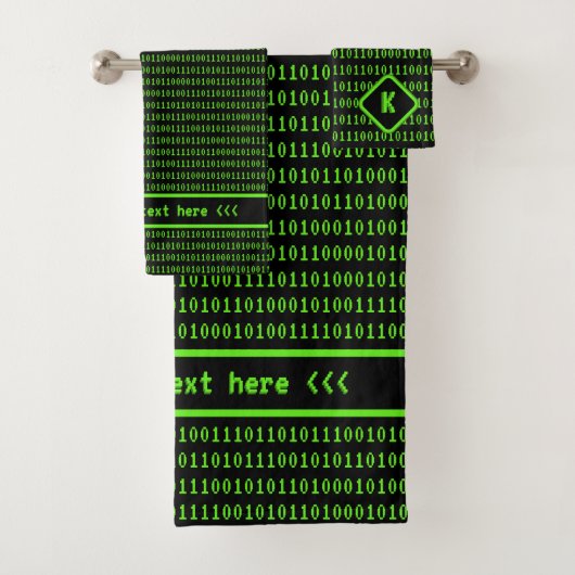 Computercode - Binaire ETA's voor programmeerders Bad Handdoek (Insitu)