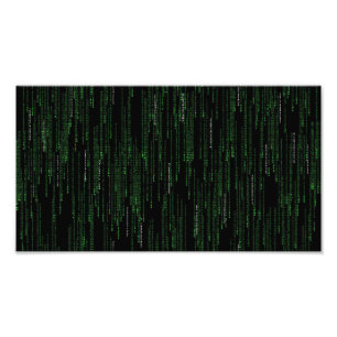 Computercode die uw gaminggeek poster laat vallen