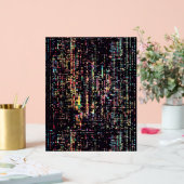 computercode geschreven in een rook acryl bord (Huwelijk)