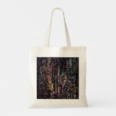 computercode geschreven in een rook tote bag (Achterkant)