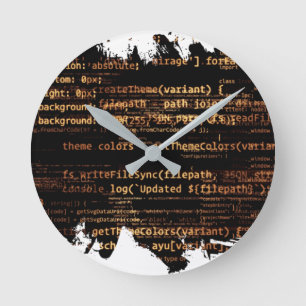 Computercode Ronde Klok