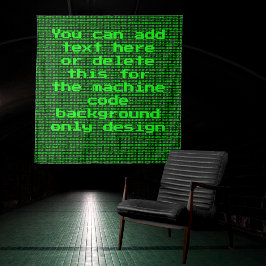 Computercode - Uw aangepaste tekst voor Funny Prog Wandkleed