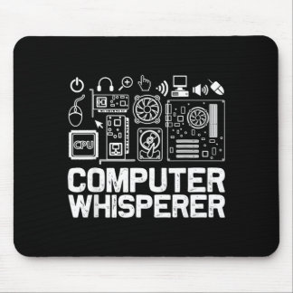 Computerfluisteraarshirt Tech Support Nerds Geek Muismat