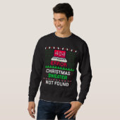 Computerfout 404 Ugly kerstSweater Trui (Voorkant volledig)