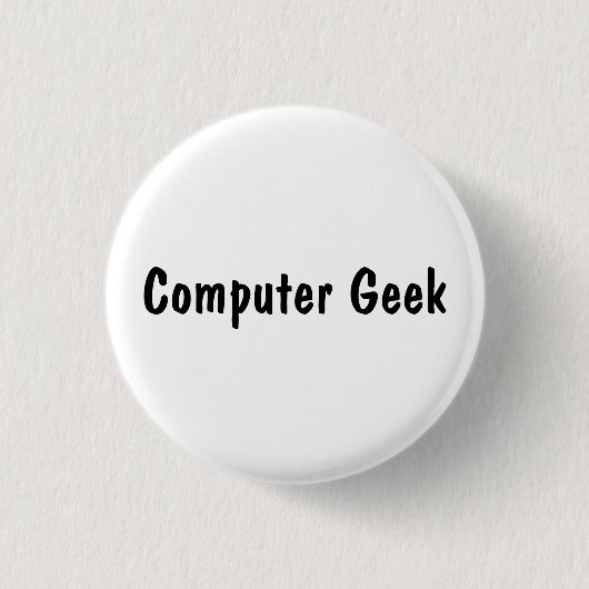 Computerfreak Ronde Button 3,2 Cm (Voorkant)