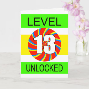 Computergamer van de 13e verjaardag kaart