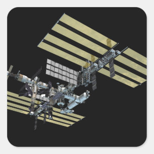 Computergegenereerd uitzicht 10 vierkante sticker