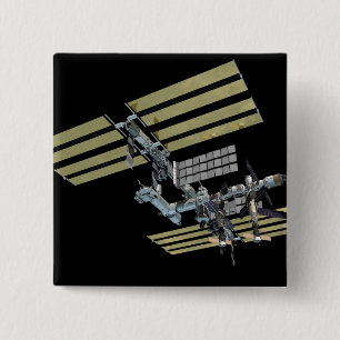 Computergegenereerd uitzicht 11 vierkante button 5,1 cm