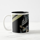 Computergegenereerd uitzicht 12 tweekleurige koffiemok (Links)