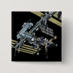 Computergegenereerd uitzicht 13 vierkante button 5,1 cm