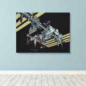 Computergegenereerd uitzicht 14 canvas afdruk (Insitu (Houten vloer))