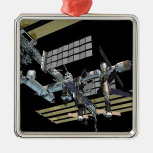 Computergegenereerd uitzicht 15 metalen ornament