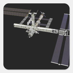 Computergegenereerd uitzicht 16 vierkante sticker