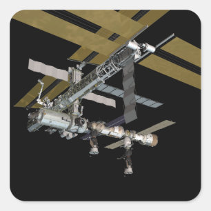 Computergegenereerd uitzicht 17 vierkante sticker