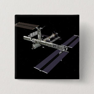 Computergegenereerd uitzicht 18 vierkante button 5,1 cm