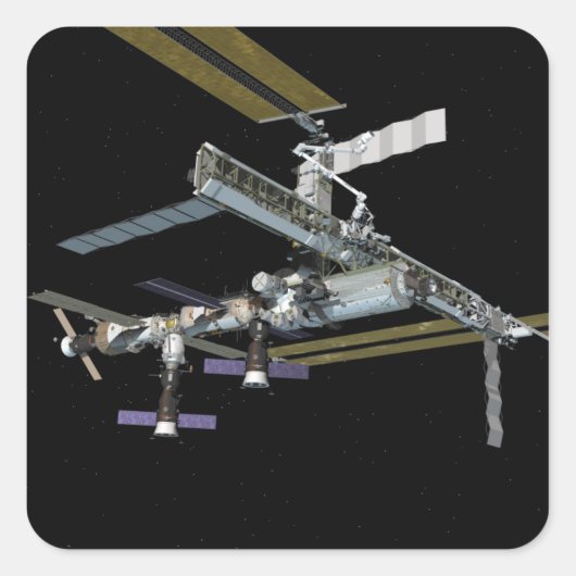 Computergegenereerd uitzicht 19 vierkante sticker (Voorkant)