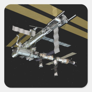 Computergegenereerd uitzicht 20 vierkante sticker