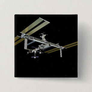 Computergegenereerd uitzicht 21 vierkante button 5,1 cm