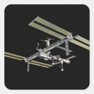 Computergegenereerd uitzicht 23 vierkante sticker