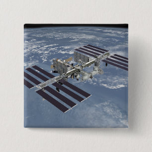 Computergegenereerd uitzicht 27 vierkante button 5,1 cm