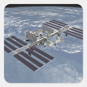 Computergegenereerd uitzicht 27 vierkante sticker