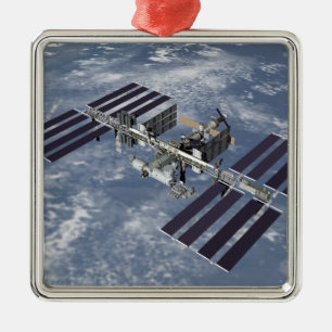 Computergegenereerd uitzicht 2 metalen ornament