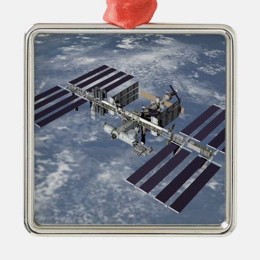 Computergegenereerd uitzicht 2 metalen ornament (Voorkant)