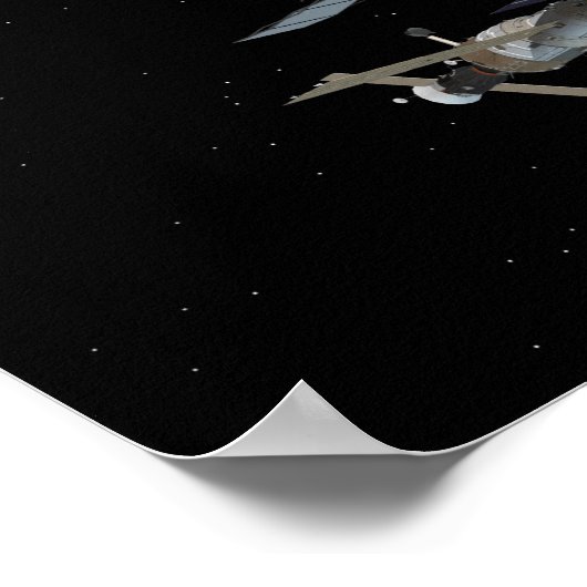 Computergegenereerd uitzicht 3 poster (Hoek)