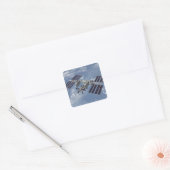Computergegenereerd uitzicht 3 vierkante sticker (Envelop)