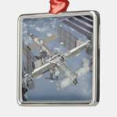 Computergegenereerd uitzicht 4 metalen ornament (Links)