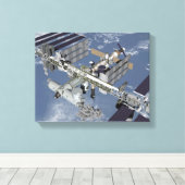 Computergegenereerd uitzicht 5 canvas afdruk (Insitu (Houten vloer))