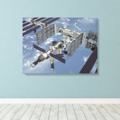 Computergegenereerd uitzicht 6 canvas afdruk (Insitu (Houten vloer))