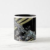 Computergegenereerd uitzicht 8 tweekleurige koffiemok (Center)