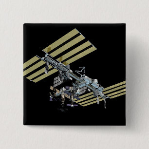 Computergegenereerd uitzicht 8 vierkante button 5,1 cm