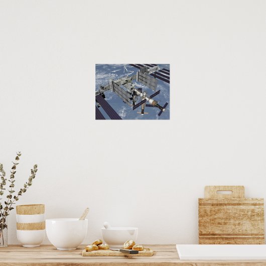 Computergegenereerd uitzicht 9 poster (Keuken)