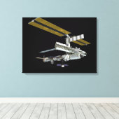 Computergegenereerd uitzicht canvas afdruk (Insitu (Houten vloer))