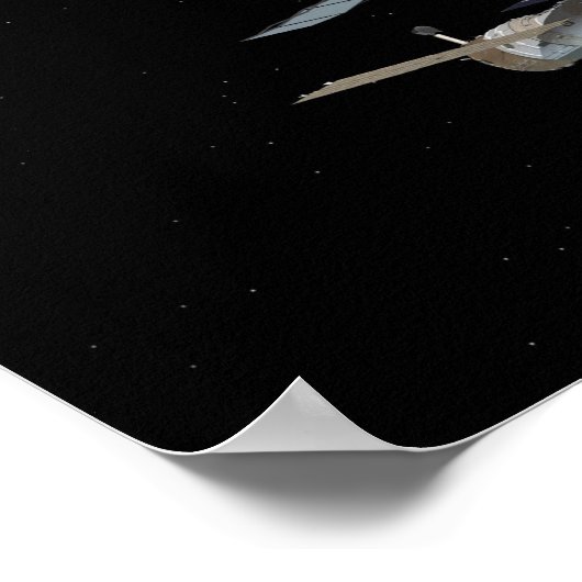 Computergegenereerd uitzicht poster (Hoek)