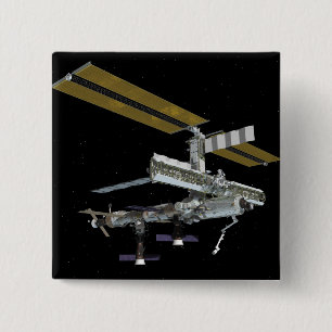 Computergegenereerd uitzicht vierkante button 5,1 cm