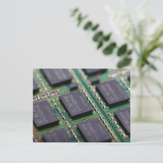 Computergeheugenchips Briefkaart (Staand voorkant)