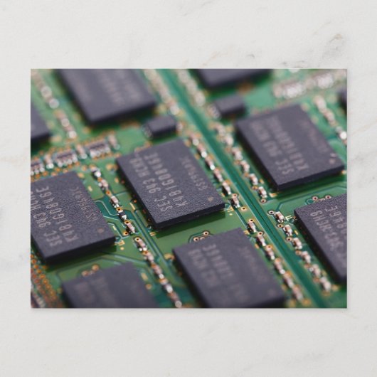 Computergeheugenchips Briefkaart (Voorkant)